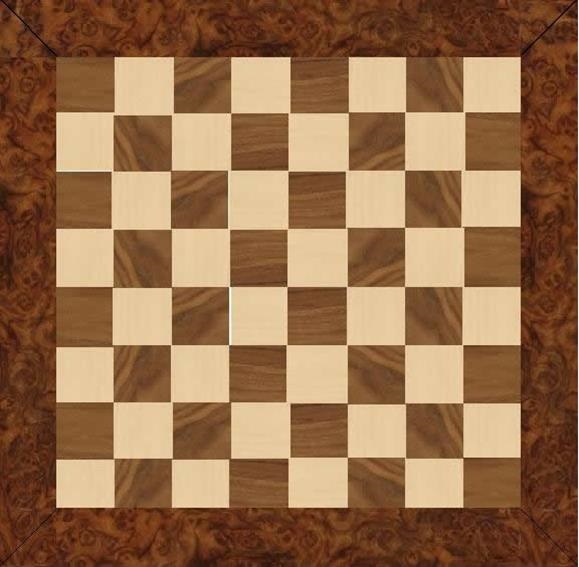 Chess Board Maple Walnut